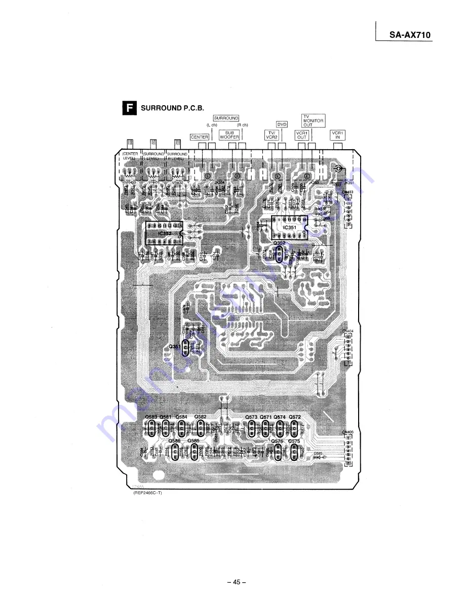 Technics SA-AX710 Service Manual Download Page 45