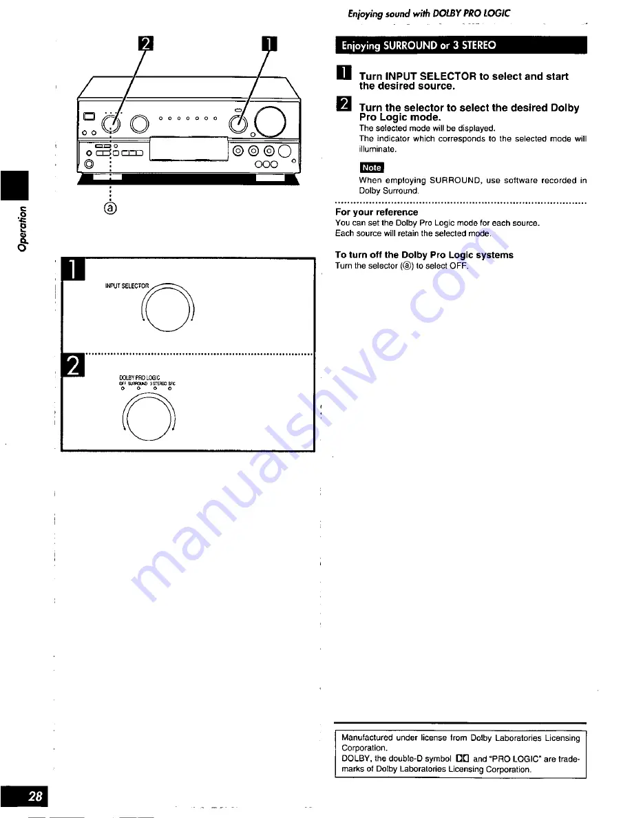 Technics SA-AX720 Operating Instructions Manual Download Page 28