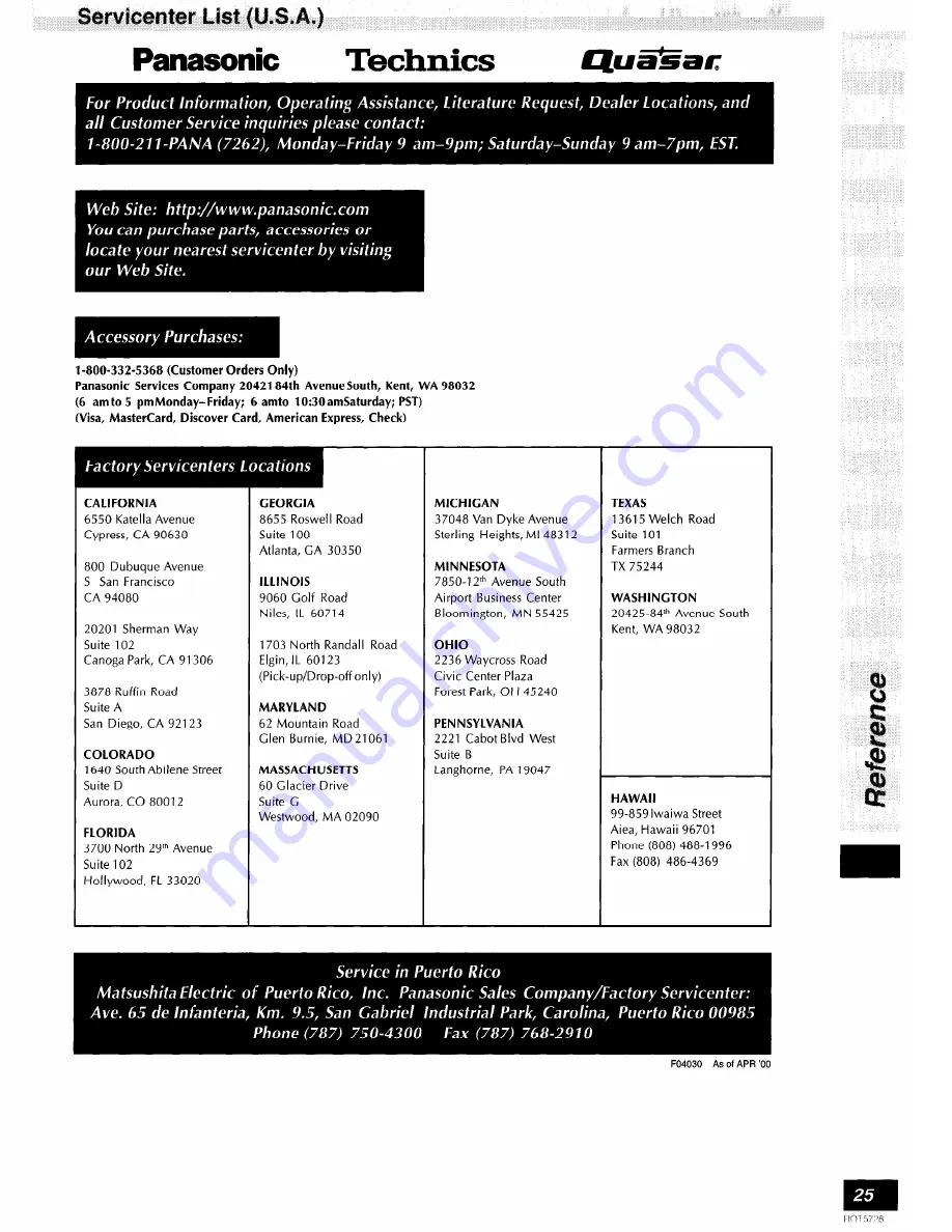 Technics SA-DX750 Operating Instructions Manual Download Page 25