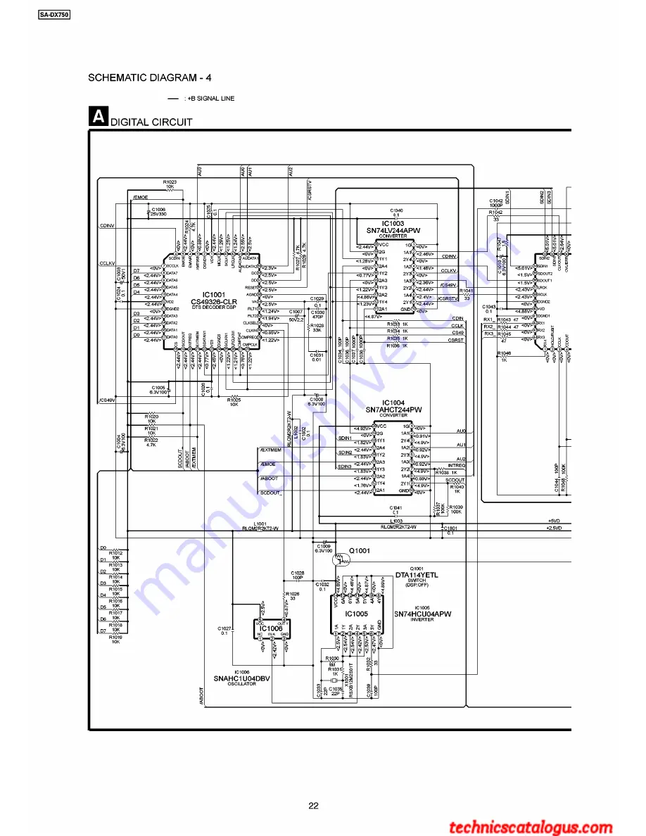 Technics SA-DX750 Service Manual Download Page 22