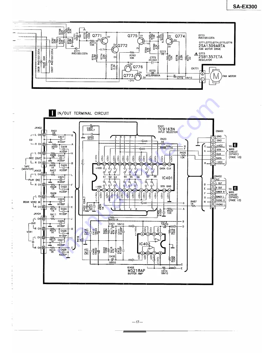 Technics SA-EX300 Service Manual Download Page 17