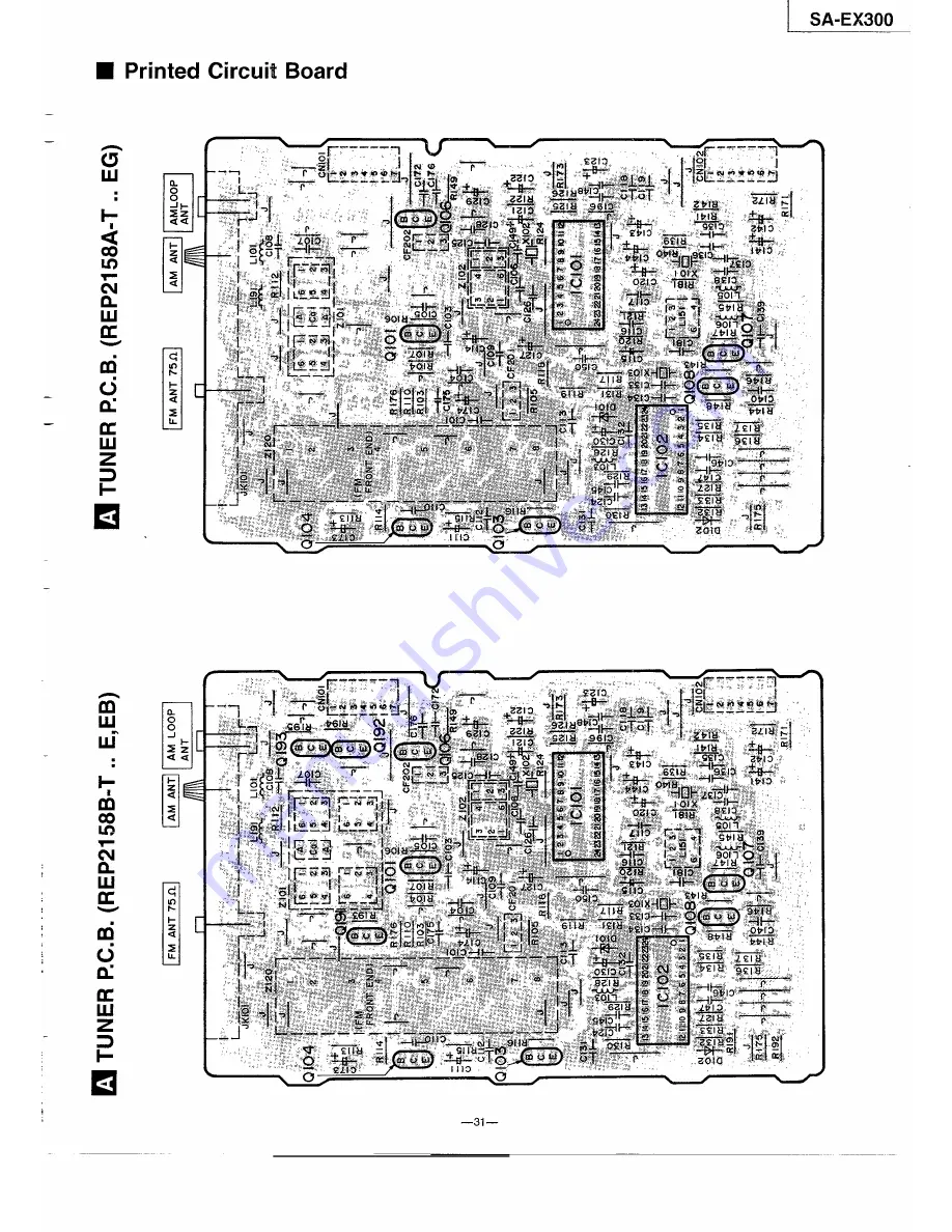 Technics SA-EX300 Service Manual Download Page 31