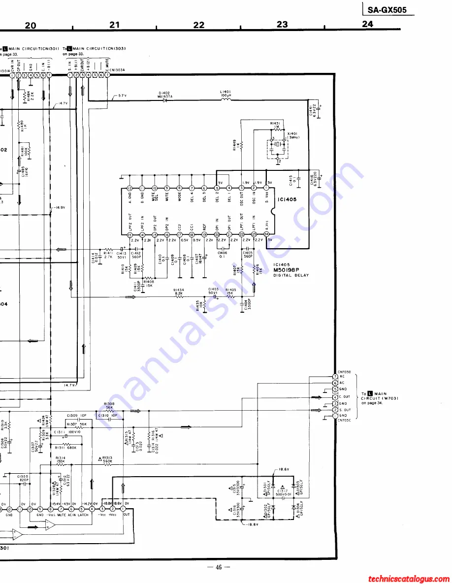 Technics SA-GX505 Service Manual Download Page 24