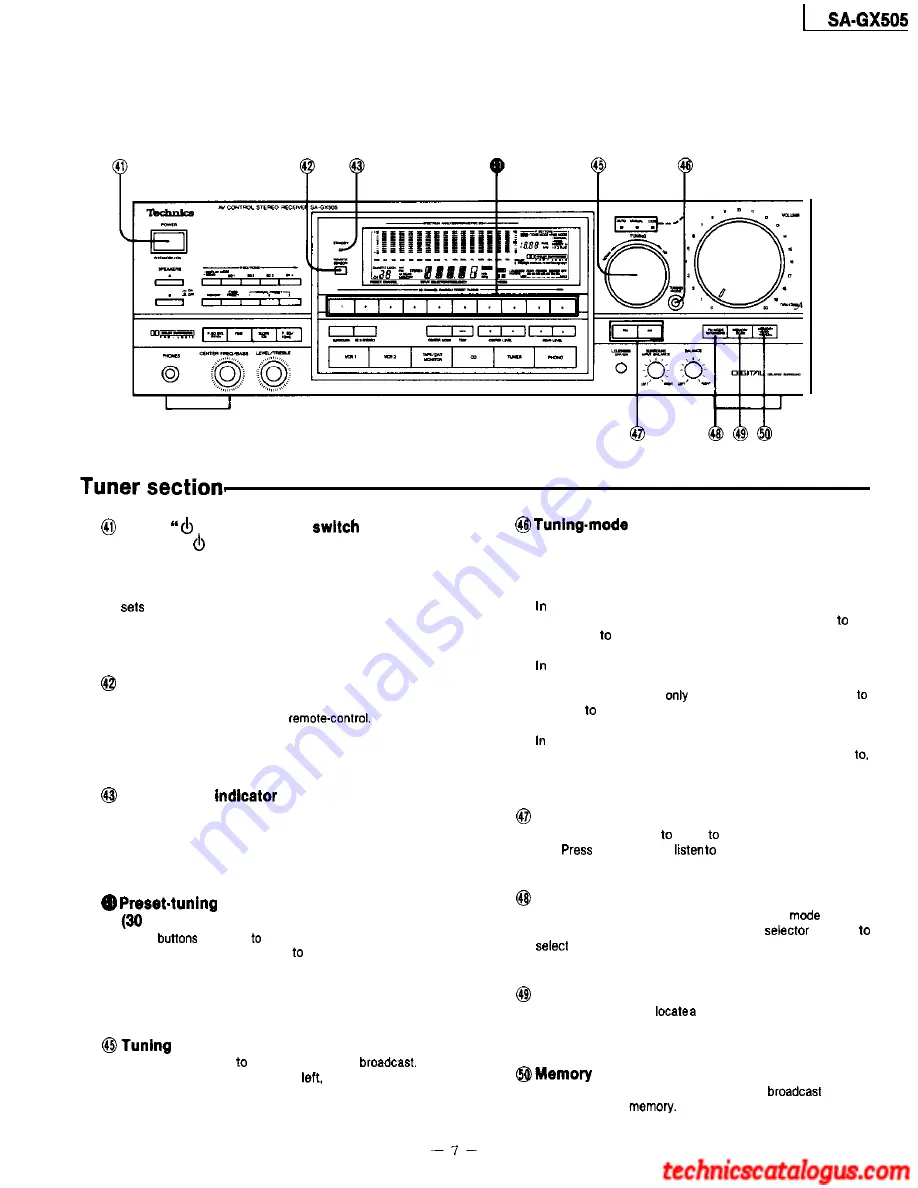 Technics SA-GX505 Скачать руководство пользователя страница 43