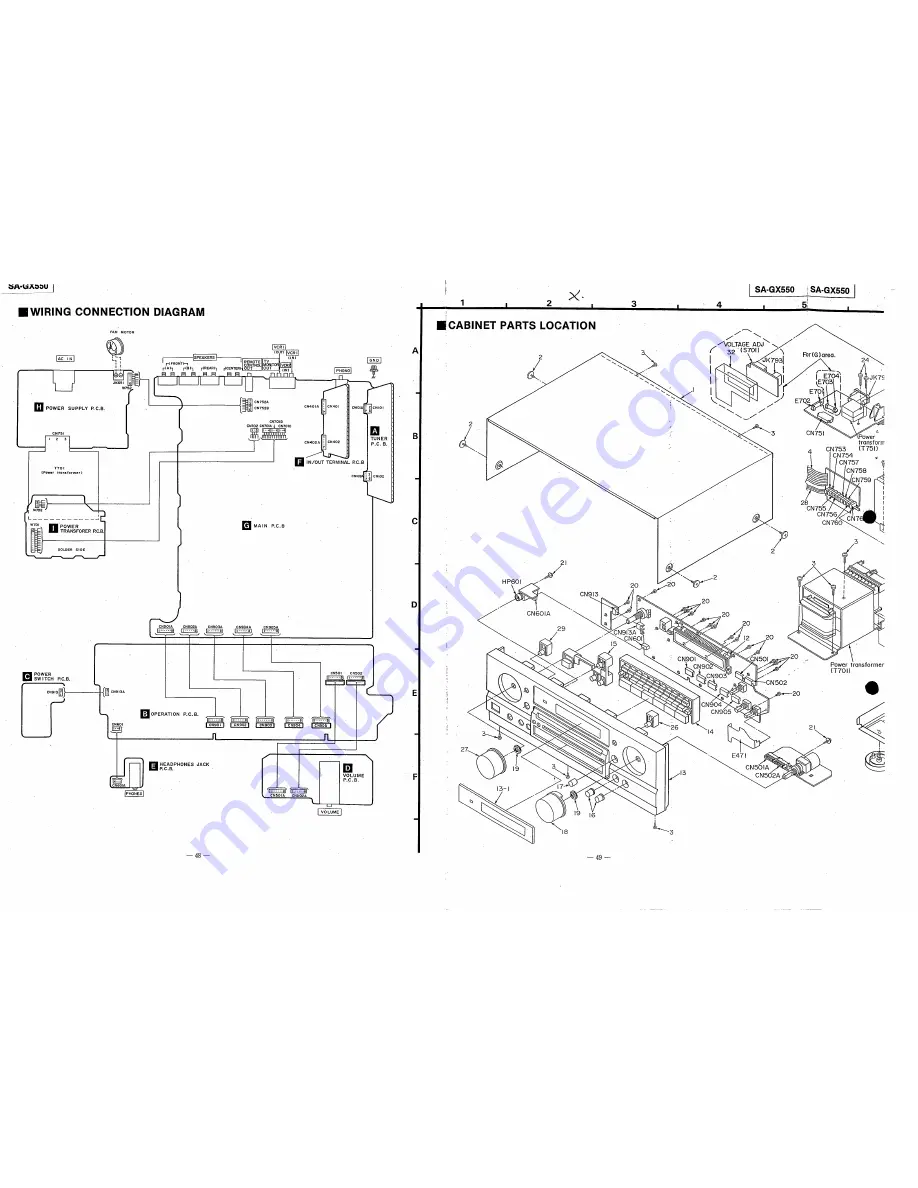 Technics SA-GX550 Service Manual Download Page 38