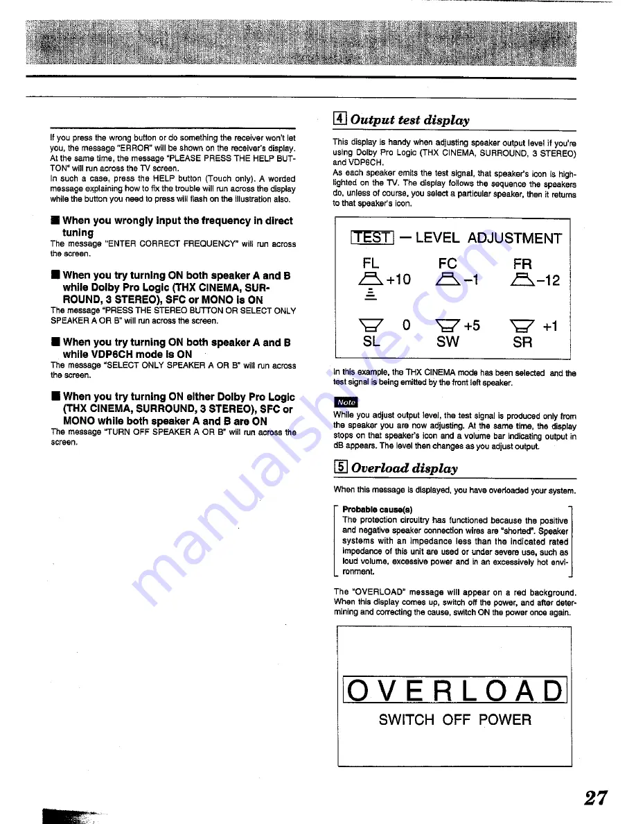 Technics SA-TX50 Operating Instructions Manual Download Page 27