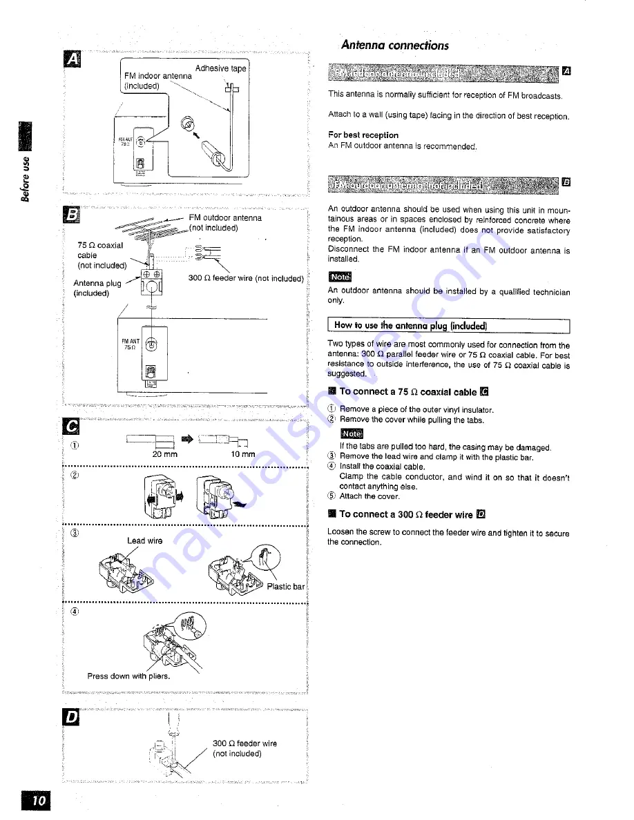 Technics SAAX6 - RECEIVER Operating Instructions Manual Download Page 10