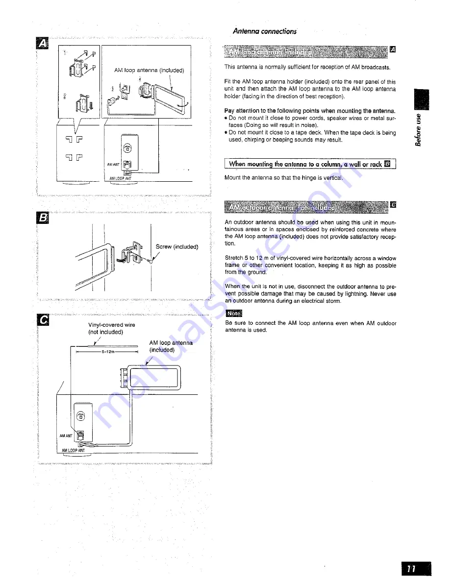 Technics SAAX6 - RECEIVER Operating Instructions Manual Download Page 11