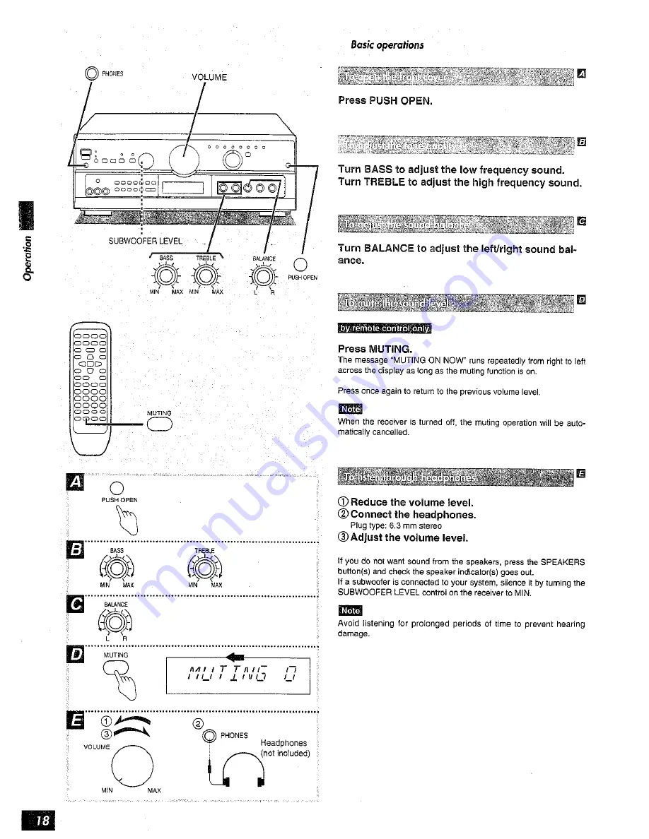 Technics SAAX6 - RECEIVER Скачать руководство пользователя страница 18