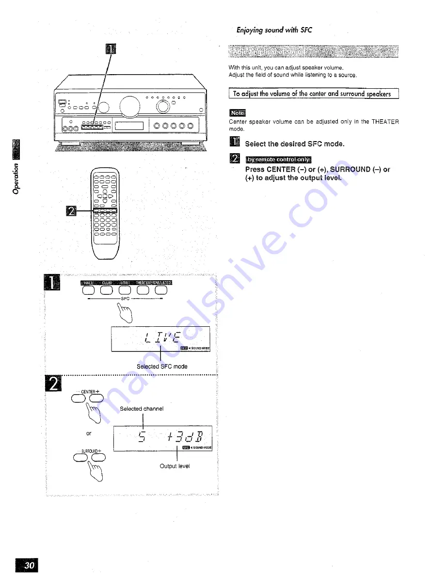 Technics SAAX6 - RECEIVER Operating Instructions Manual Download Page 30