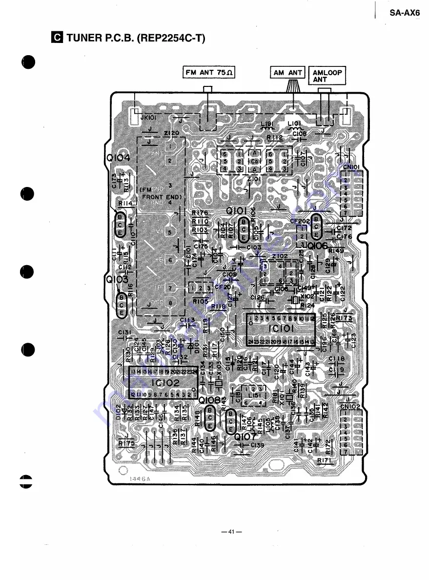 Technics SAAX6 - RECEIVER Service Manual Download Page 41