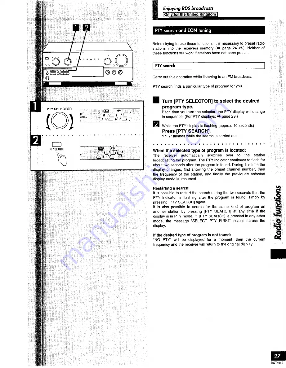 Technics SADX930 - RECEIVER Operating Instructions Manual Download Page 27