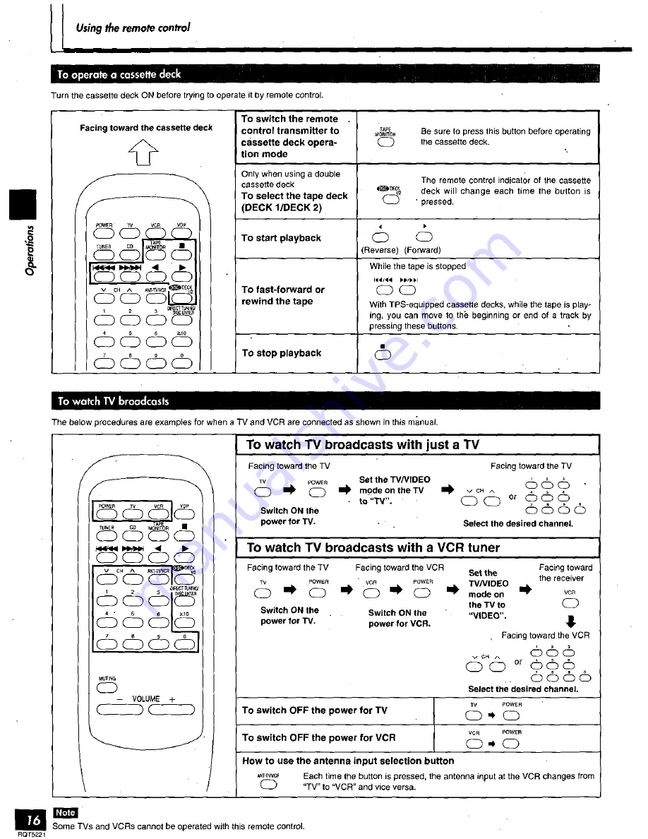 Technics SAEX140 - RECEIVER Operating Instructions Manual Download Page 16