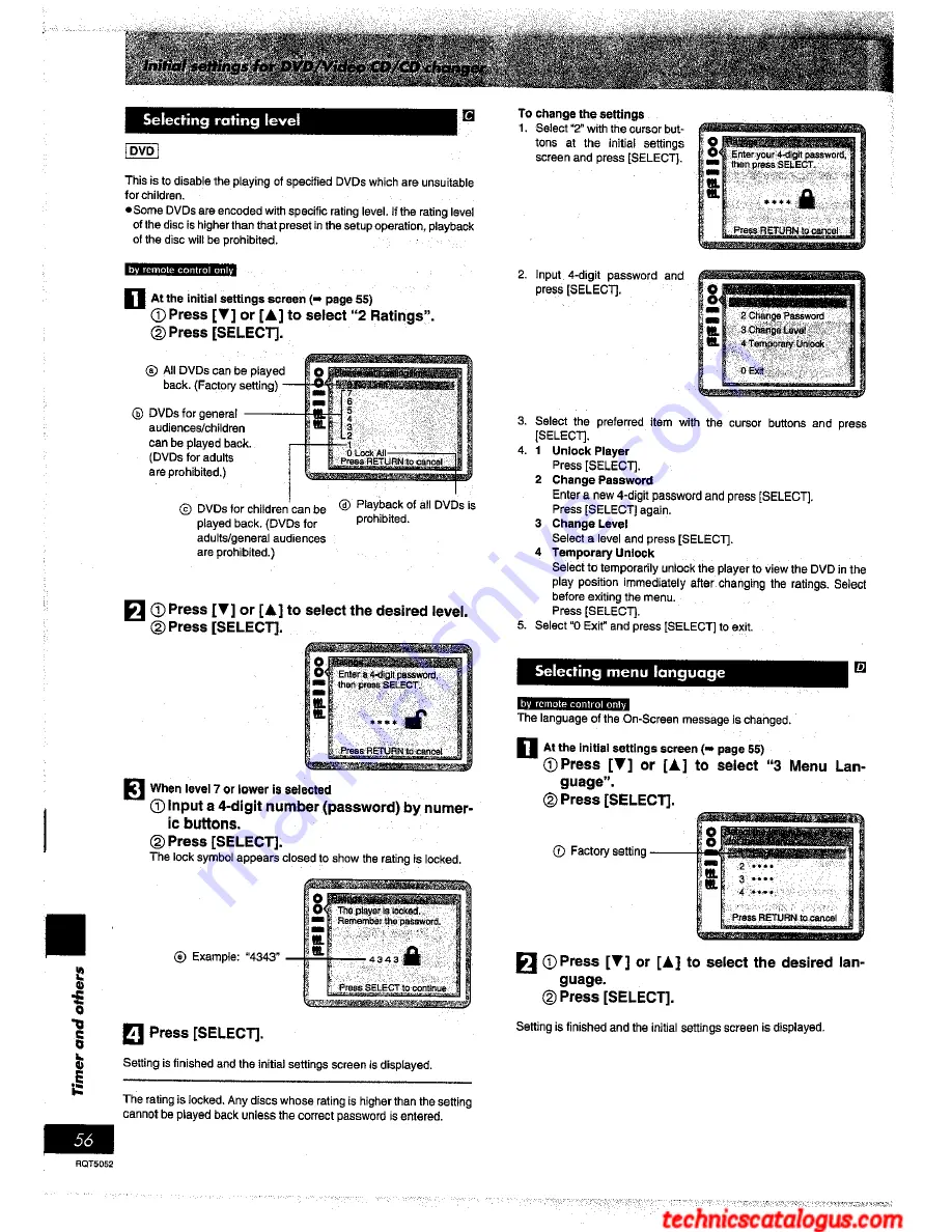 Technics SB-EH750 Operating Instructions Manual Download Page 55