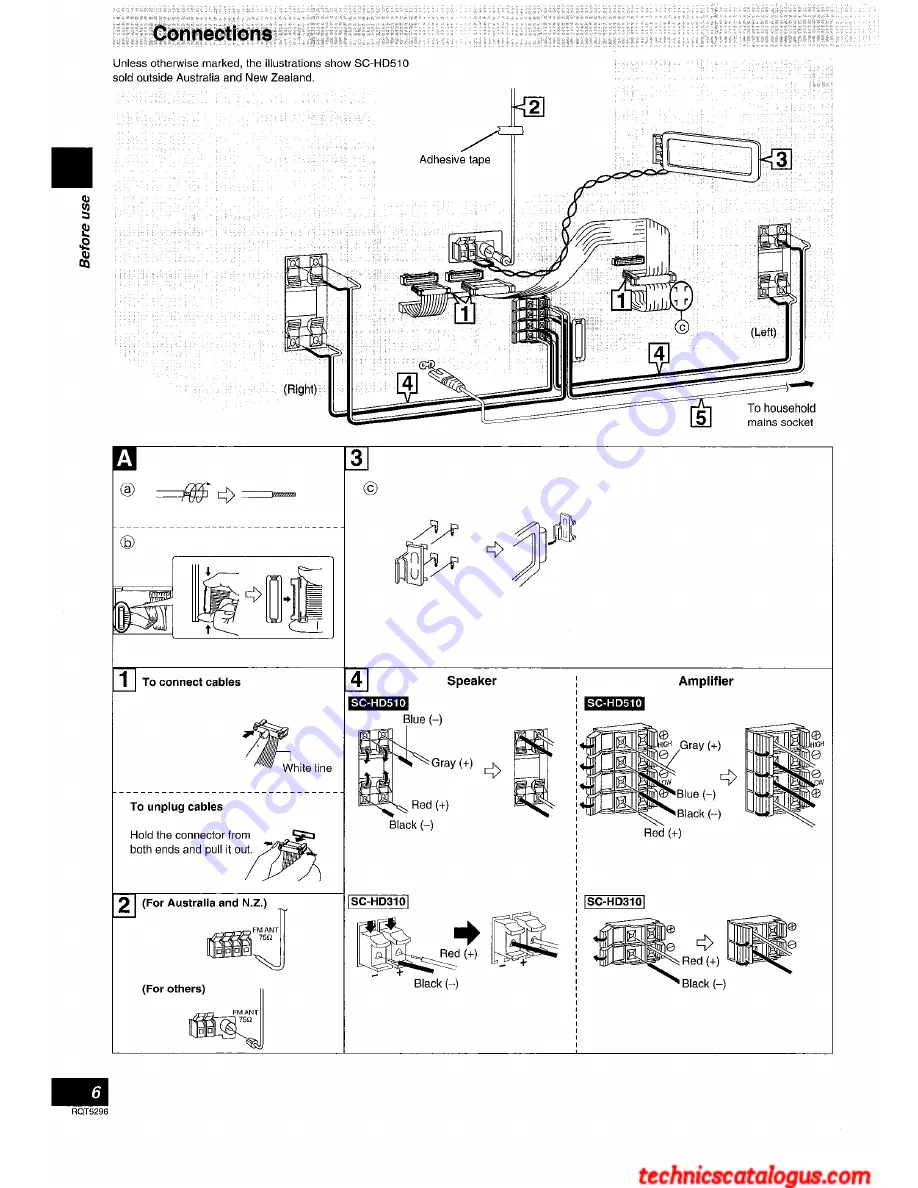 Technics SC-HD510 Operating Instruction Download Page 6