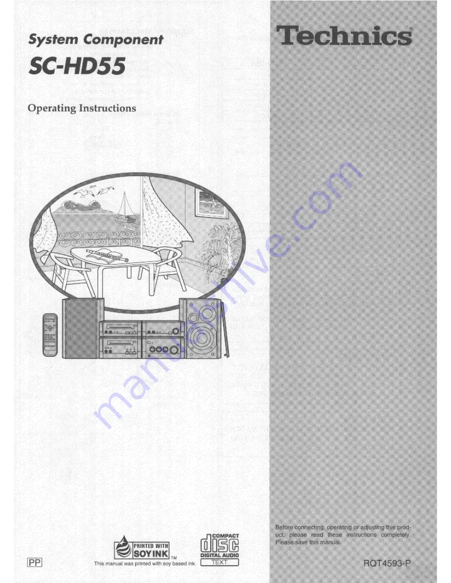 Technics SC-HD55 Operating Instructions Manual Download Page 1