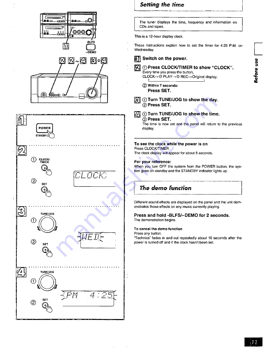 Technics SC-HD55 Operating Instructions Manual Download Page 11