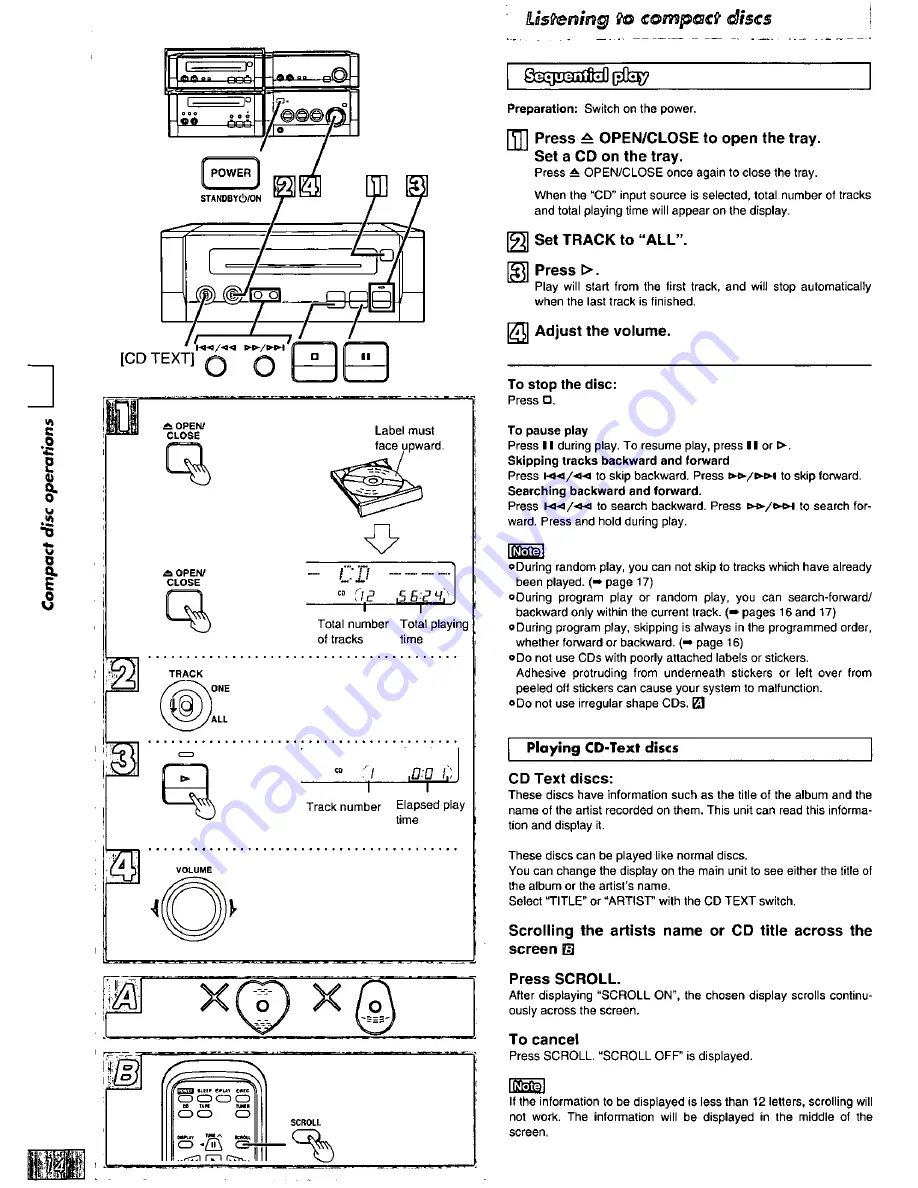 Technics SC-HD55 Operating Instructions Manual Download Page 14