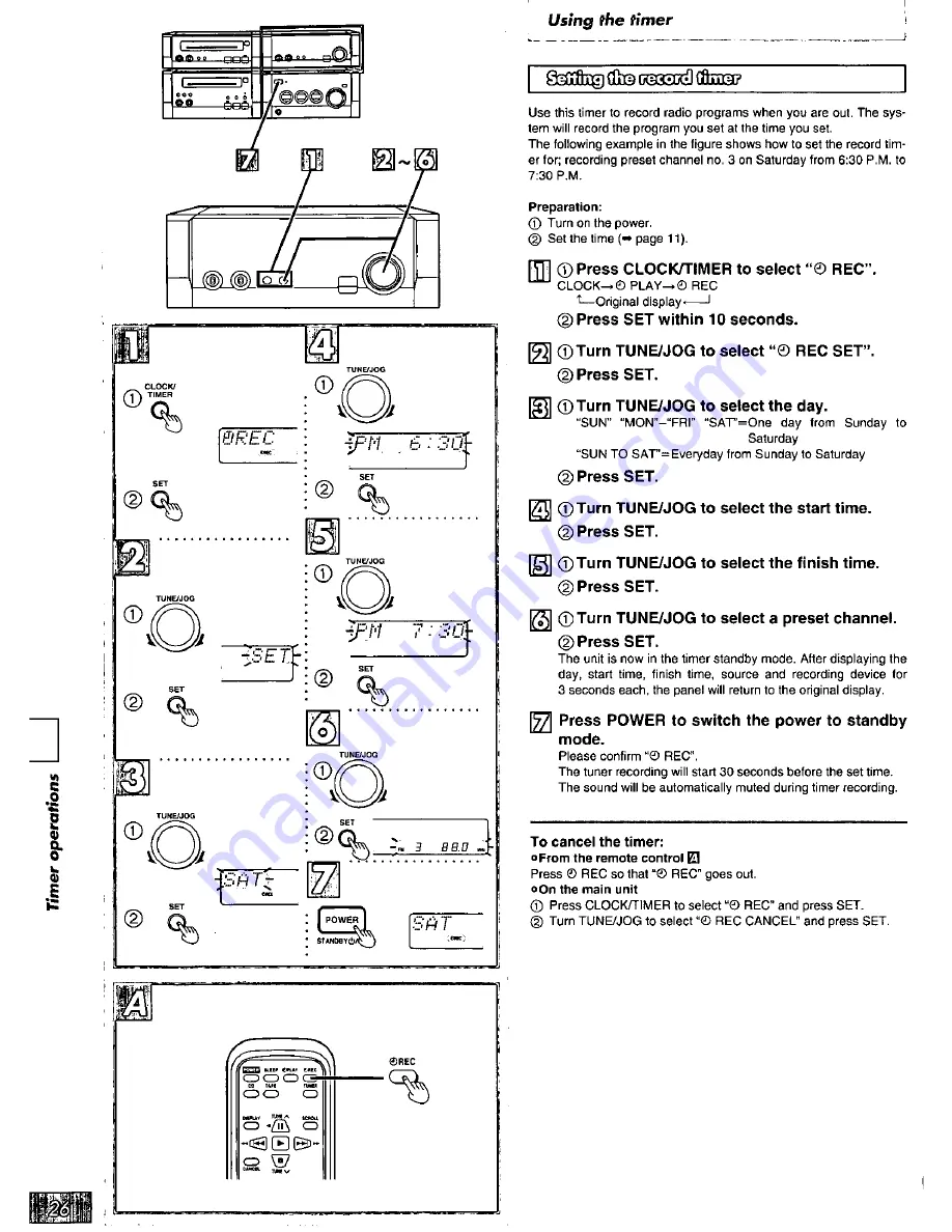 Technics SC-HD55 Operating Instructions Manual Download Page 26