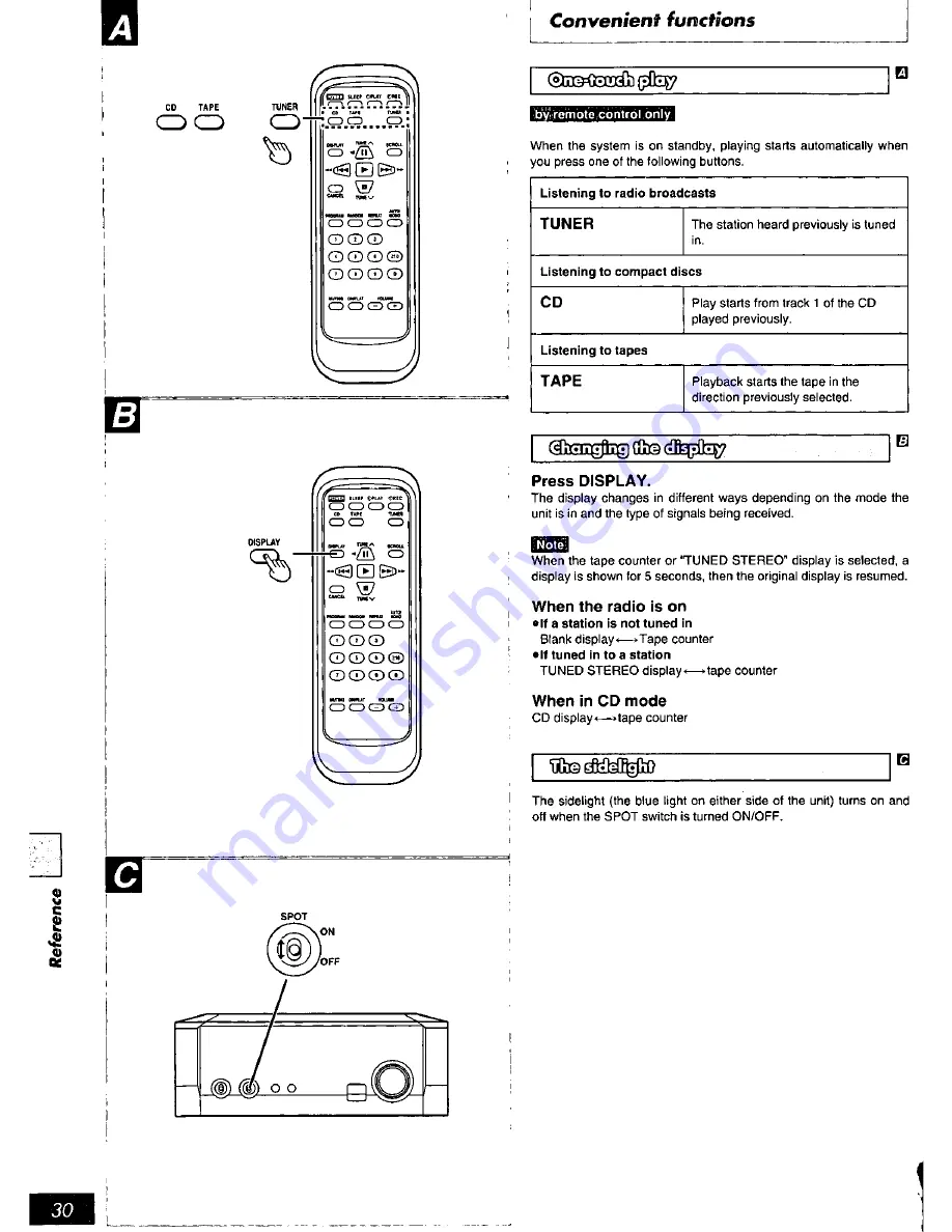 Technics SC-HD55 Operating Instructions Manual Download Page 30