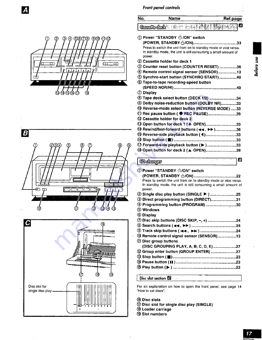 Technics SC-S345 Operating Instructions Manual Download Page 17