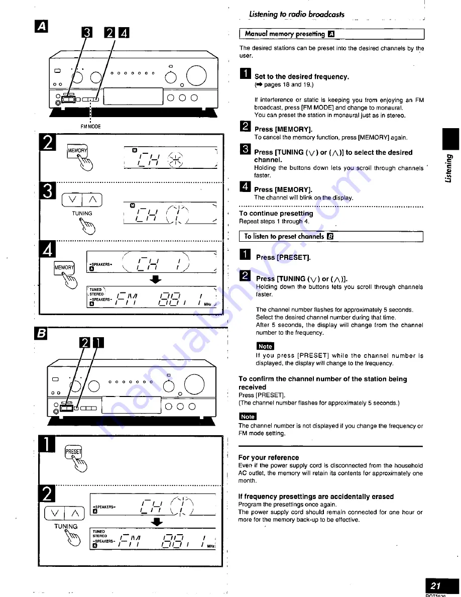 Technics SC-S345 Operating Instructions Manual Download Page 21