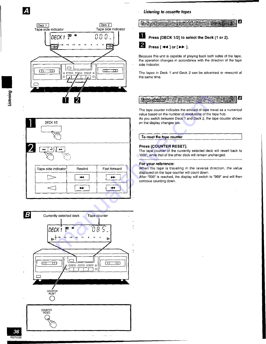 Technics SC-S345 Operating Instructions Manual Download Page 36