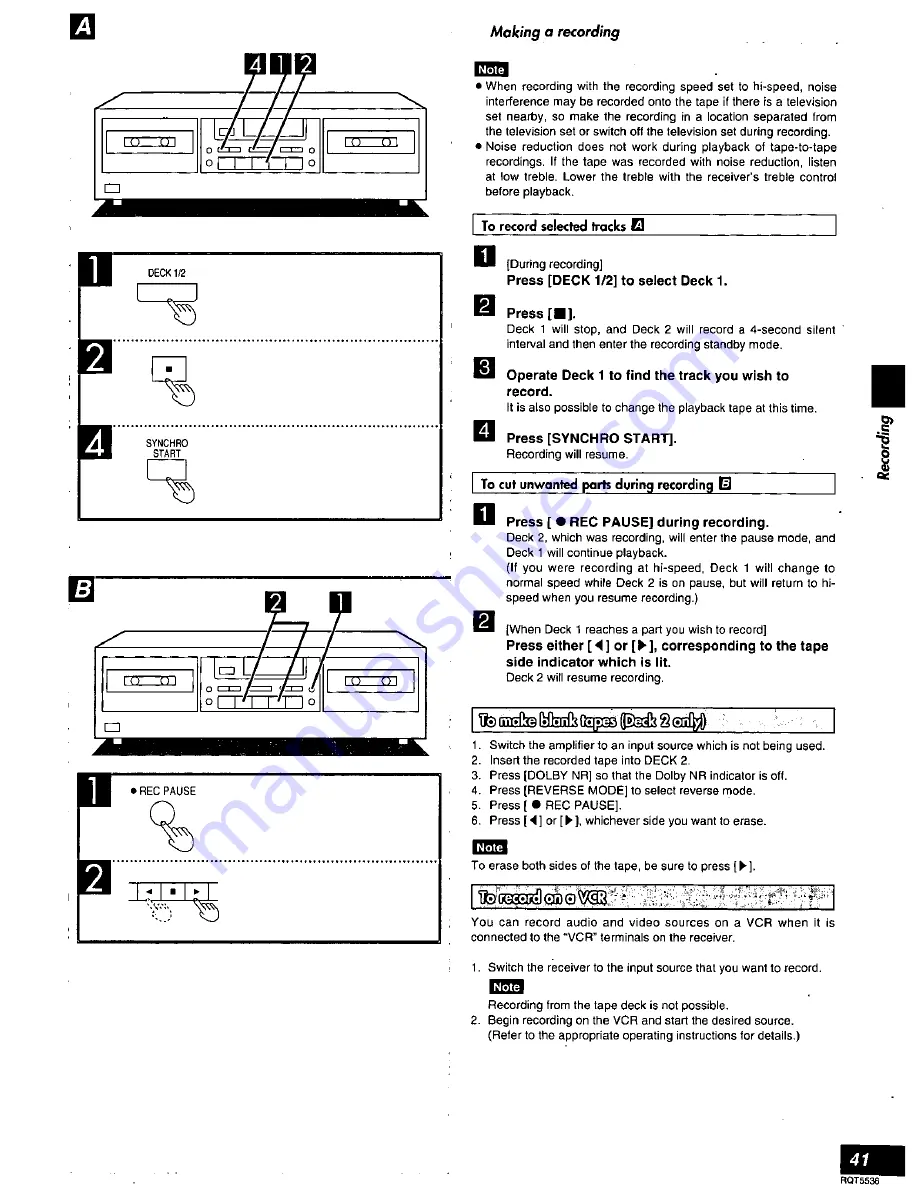 Technics SC-S345 Operating Instructions Manual Download Page 41