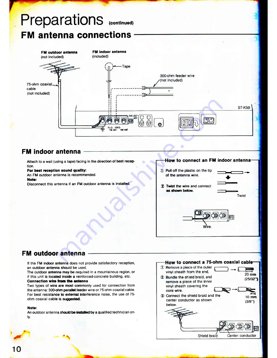 Technics SD-s2300 Operating Instructions Manual Download Page 10