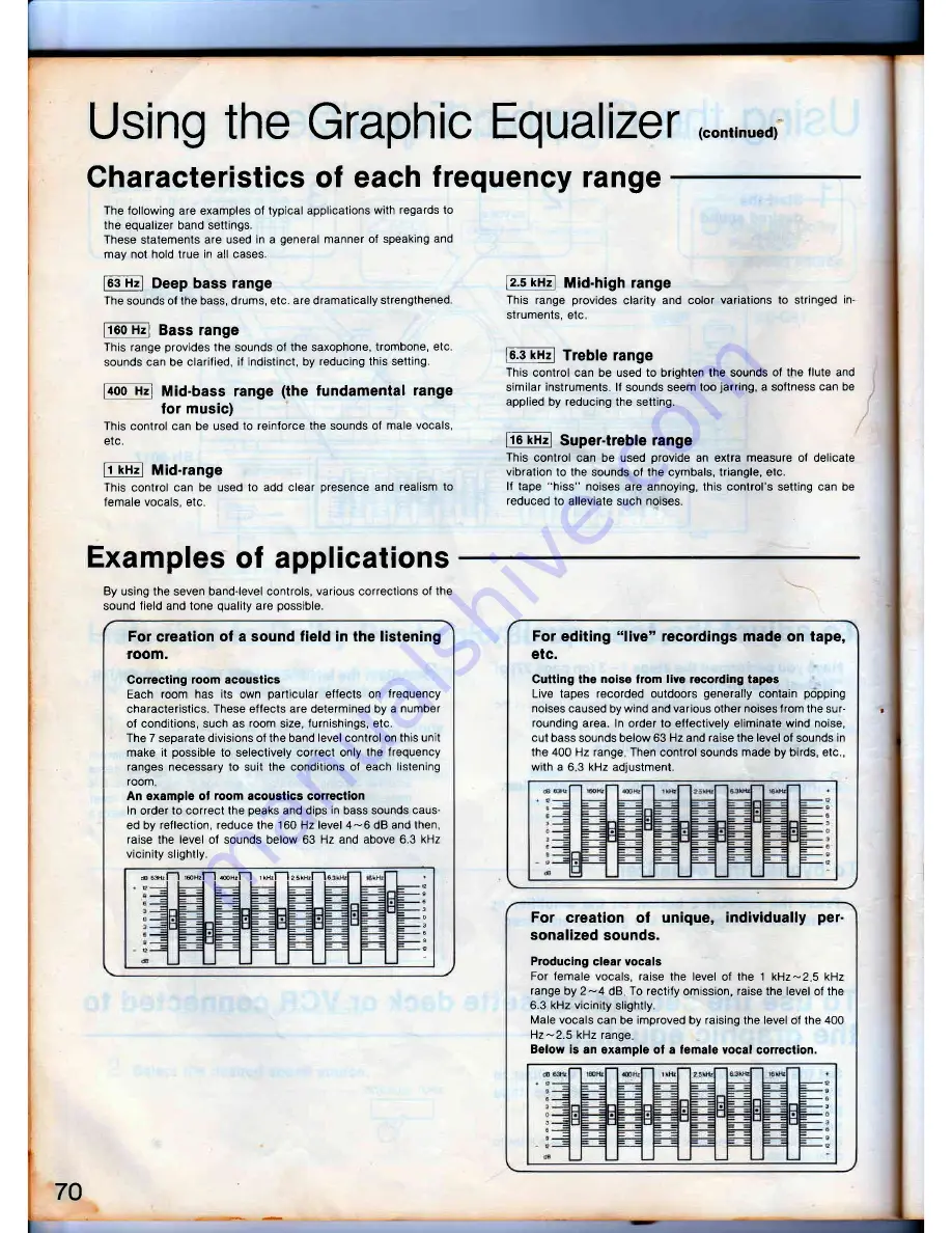 Technics SD-s2300 Operating Instructions Manual Download Page 70