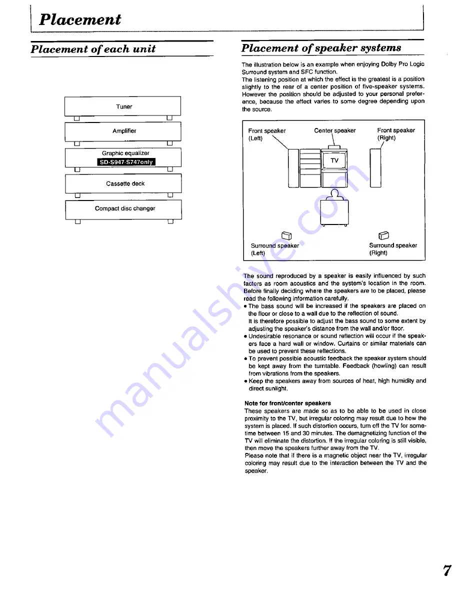 Technics SD-S737 Operating Instructions Manual Download Page 7