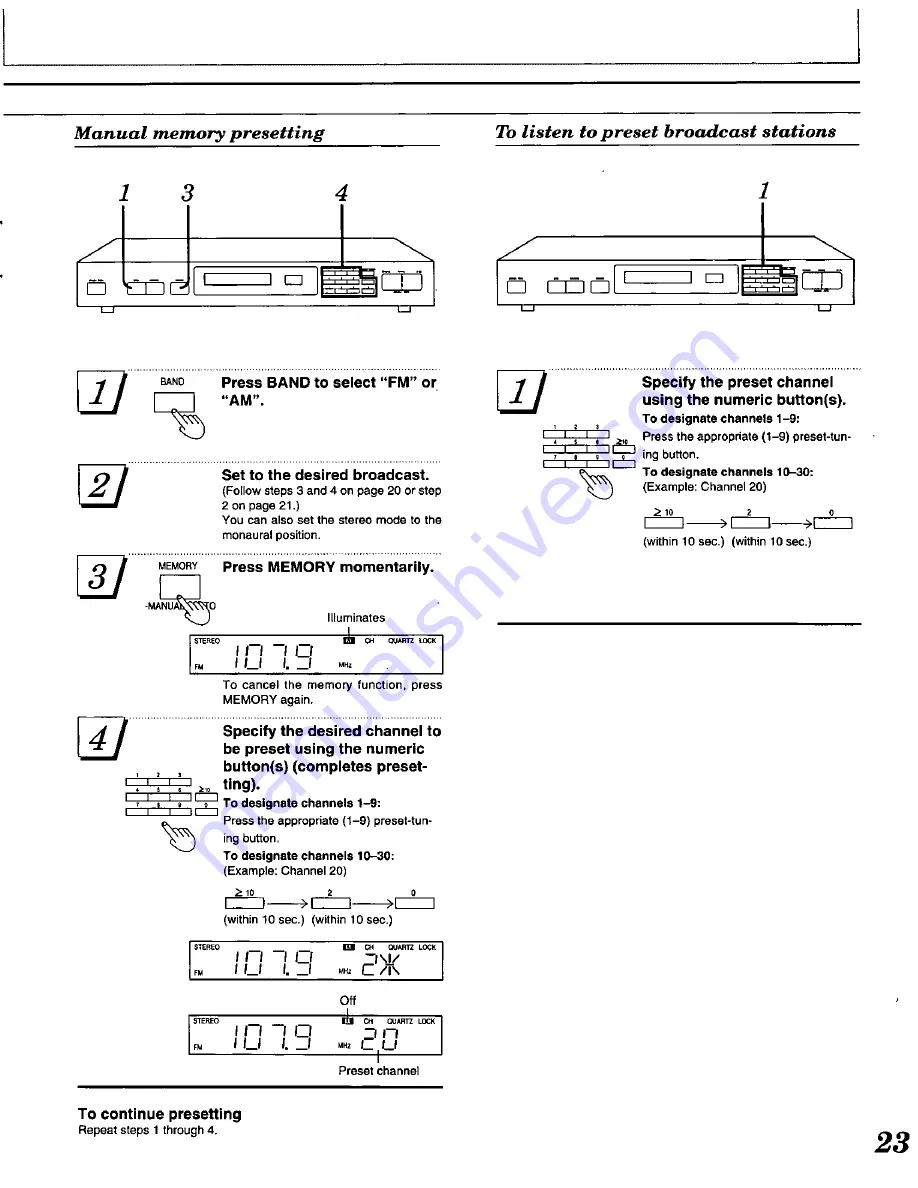 Technics SD-S737 Operating Instructions Manual Download Page 23