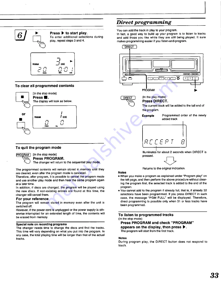 Technics SD-S737 Operating Instructions Manual Download Page 33