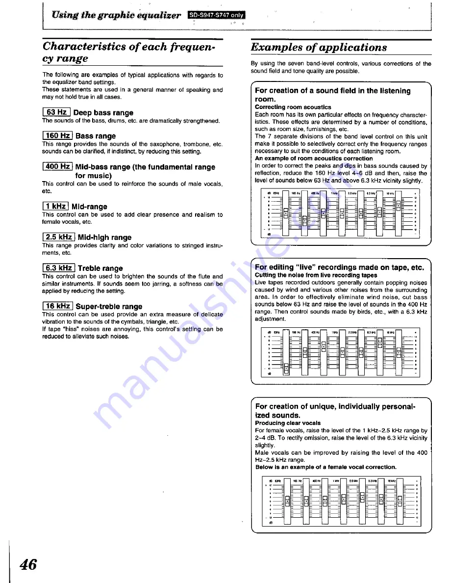 Technics SD-S737 Operating Instructions Manual Download Page 46