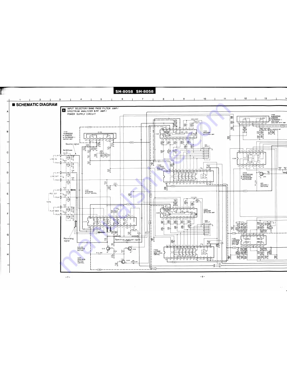 Technics SH-8058 Service Manual Download Page 6