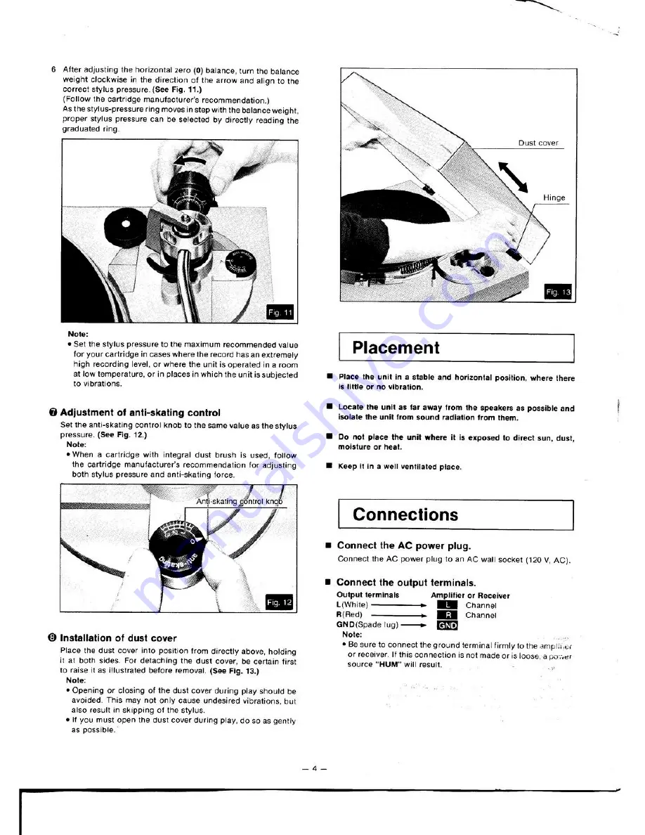 Technics SL-3200 Operating Instructions Manual Download Page 5