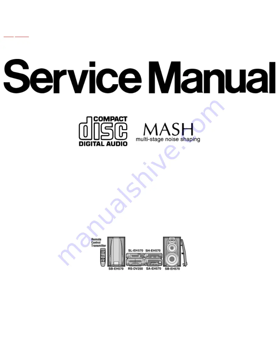 Technics SL-EH570 Service Manual Download Page 1