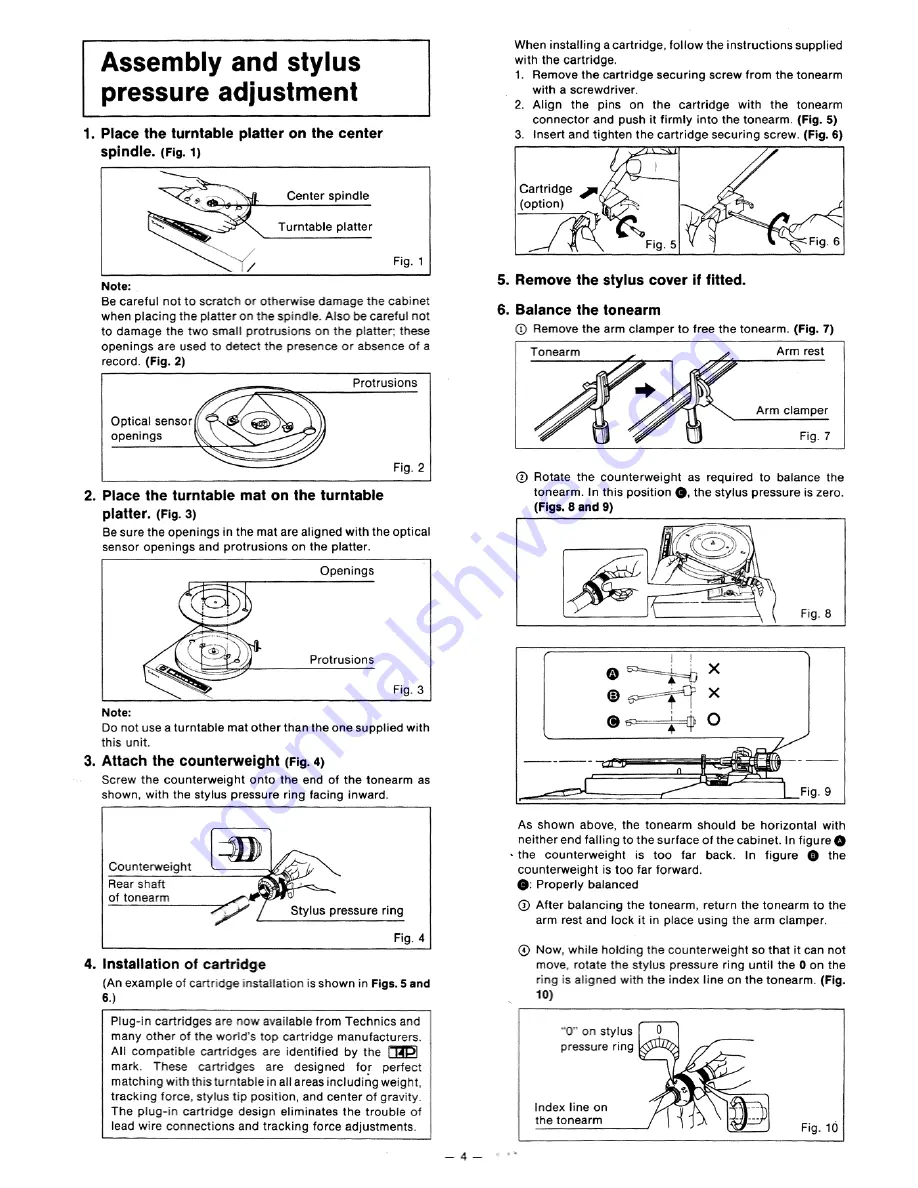 Technics SL-MA1 Скачать руководство пользователя страница 4