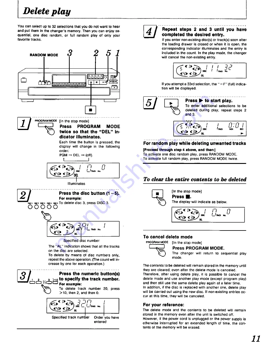 Technics SL-PD688 Operating Instructions Manual Download Page 11