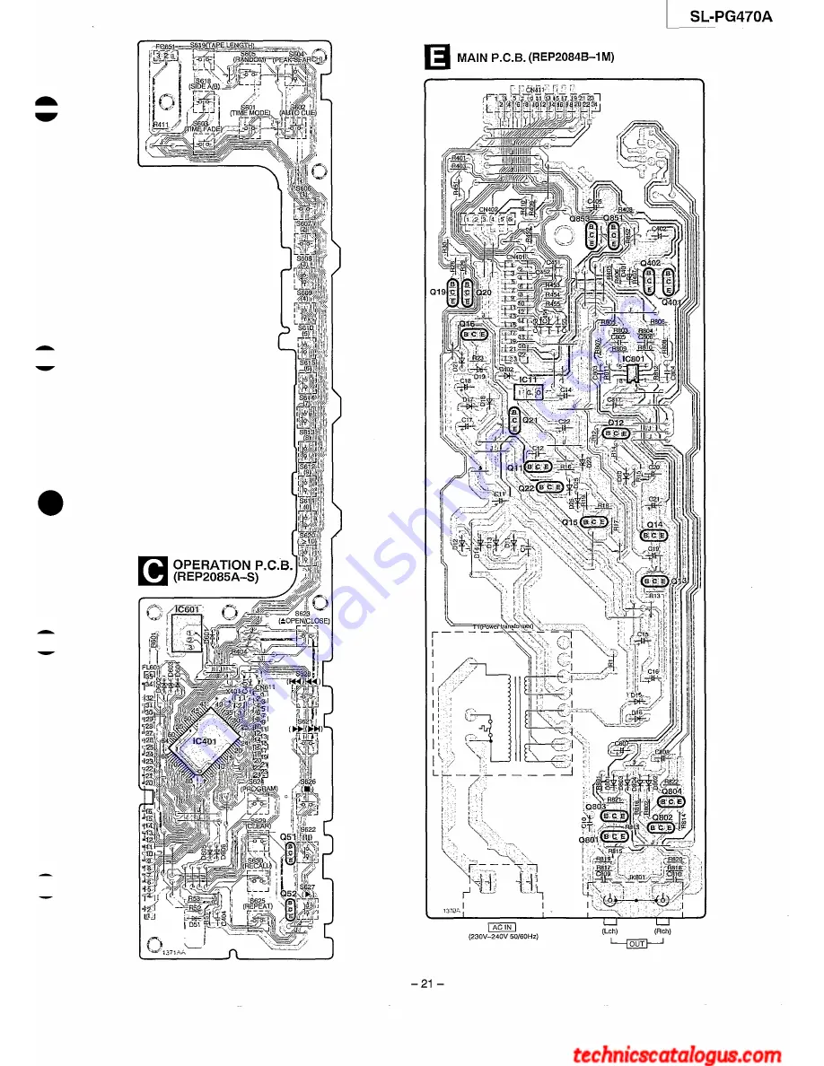 Technics SL-PG470A Service Manual Download Page 21