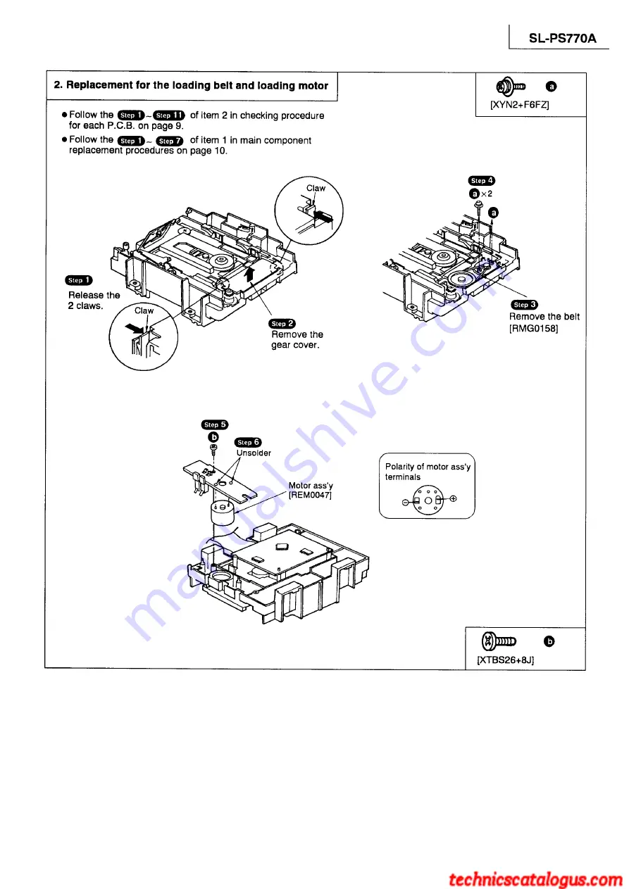 Technics SL-PS770A Service Manual Download Page 9