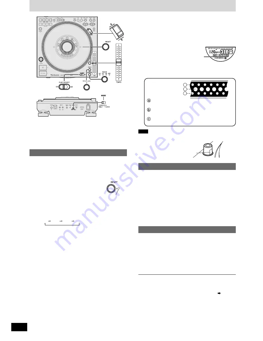 Technics SLDZ1200 - SD/CD D/D TURNTABLE Скачать руководство пользователя страница 16