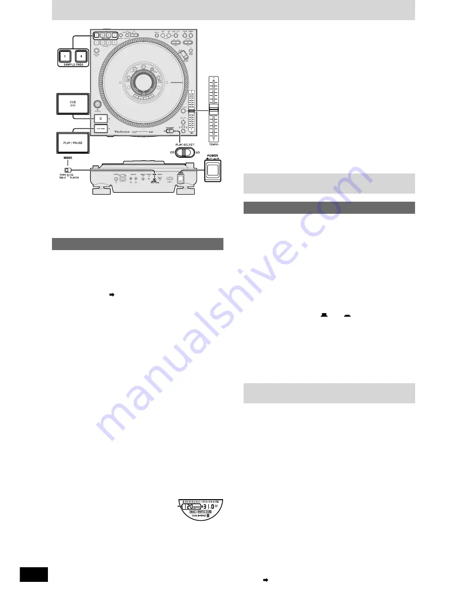 Technics SLDZ1200 - SD/CD D/D TURNTABLE Скачать руководство пользователя страница 24