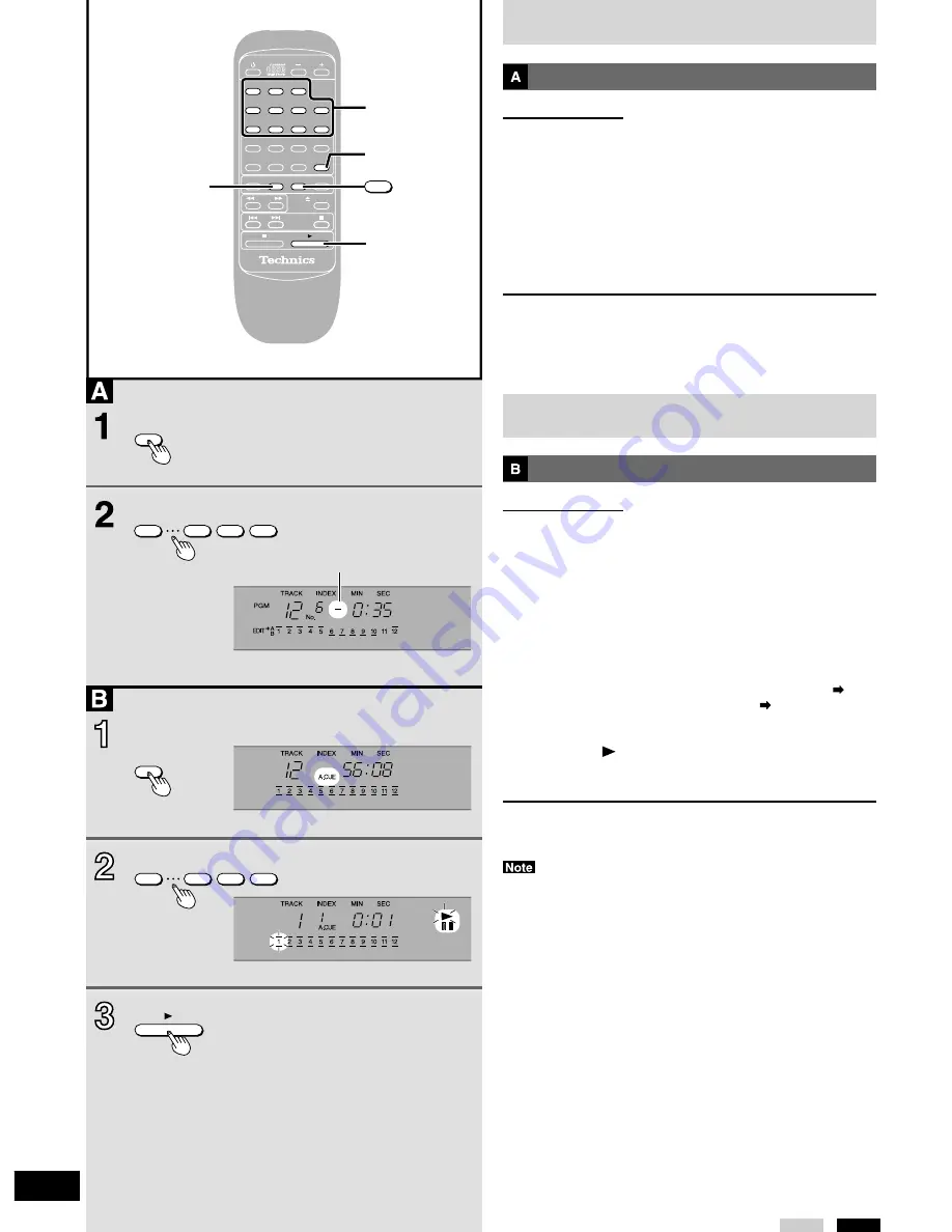 Technics SLPG4 - COMPACT DISC PLAYER Operating Instructions Manual Download Page 10