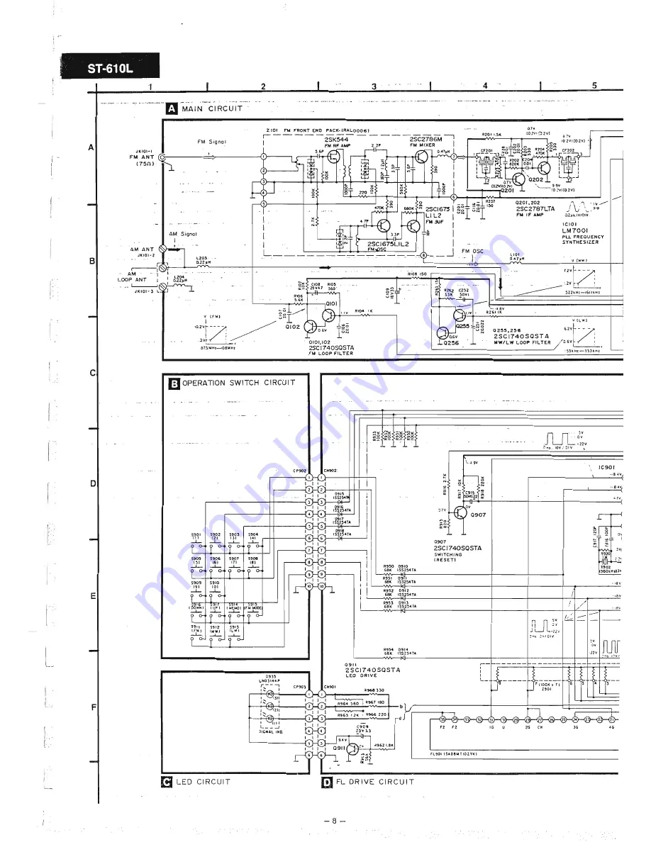 Technics ST-610L Servise Manual Download Page 8