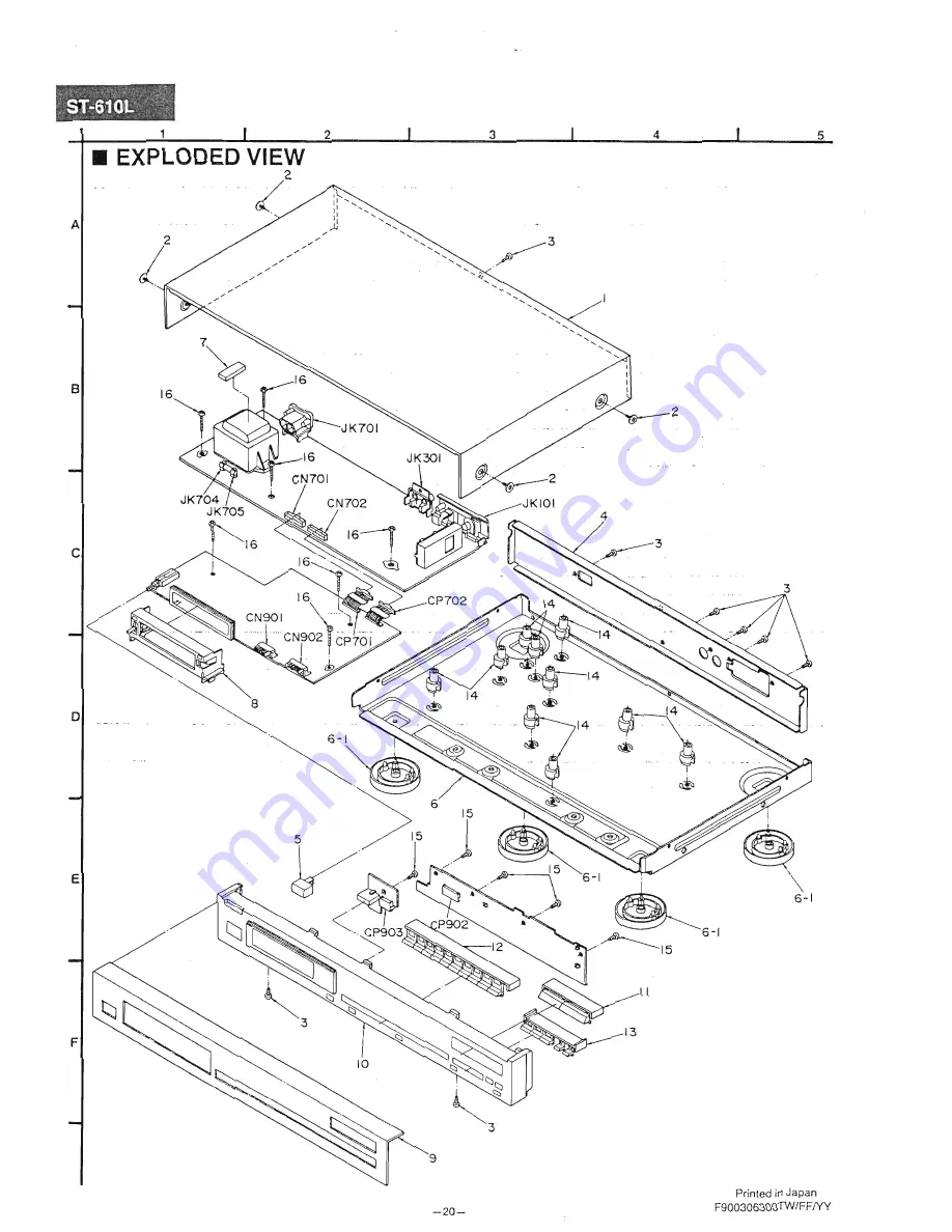 Technics ST-610L Скачать руководство пользователя страница 20