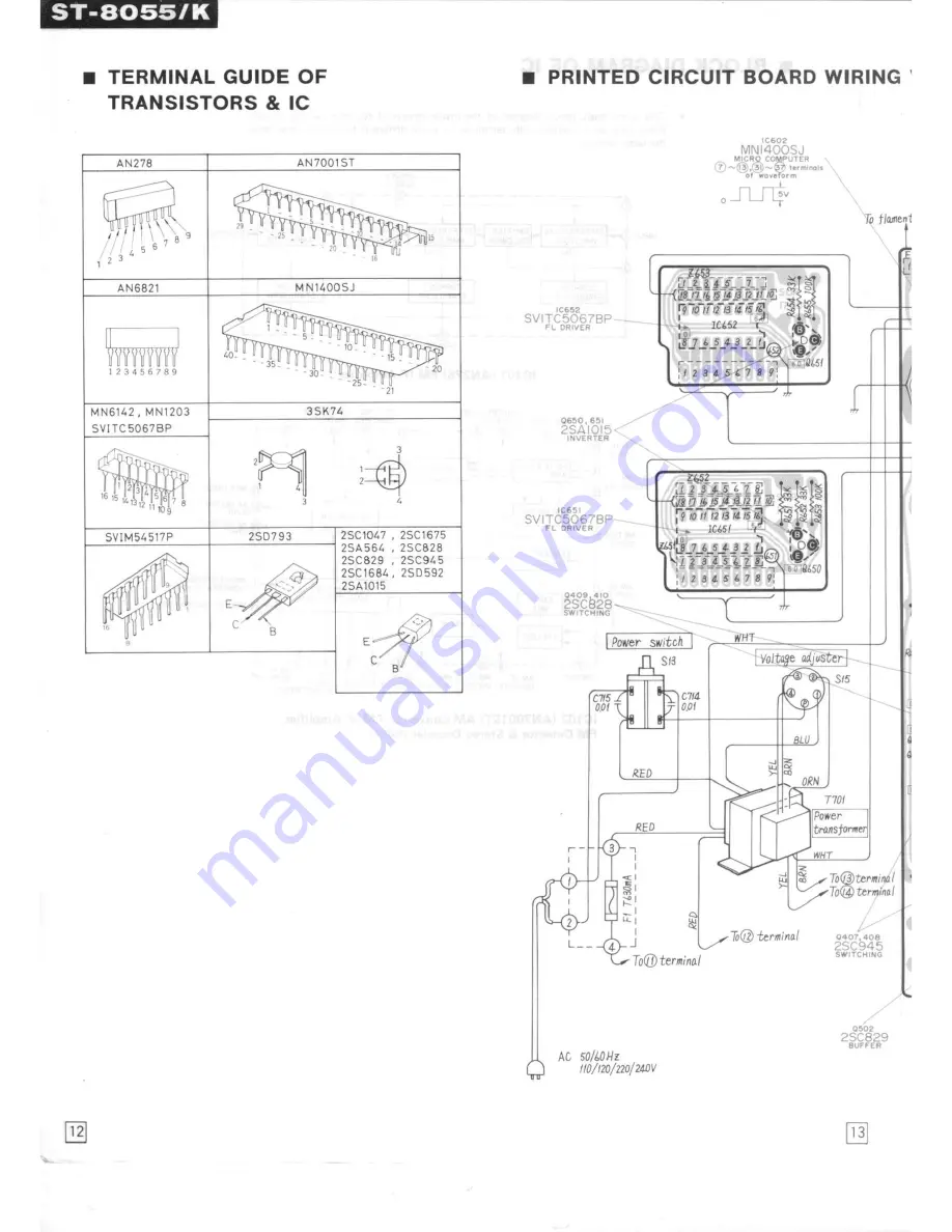 Technics ST-8055 Service Manual Download Page 12