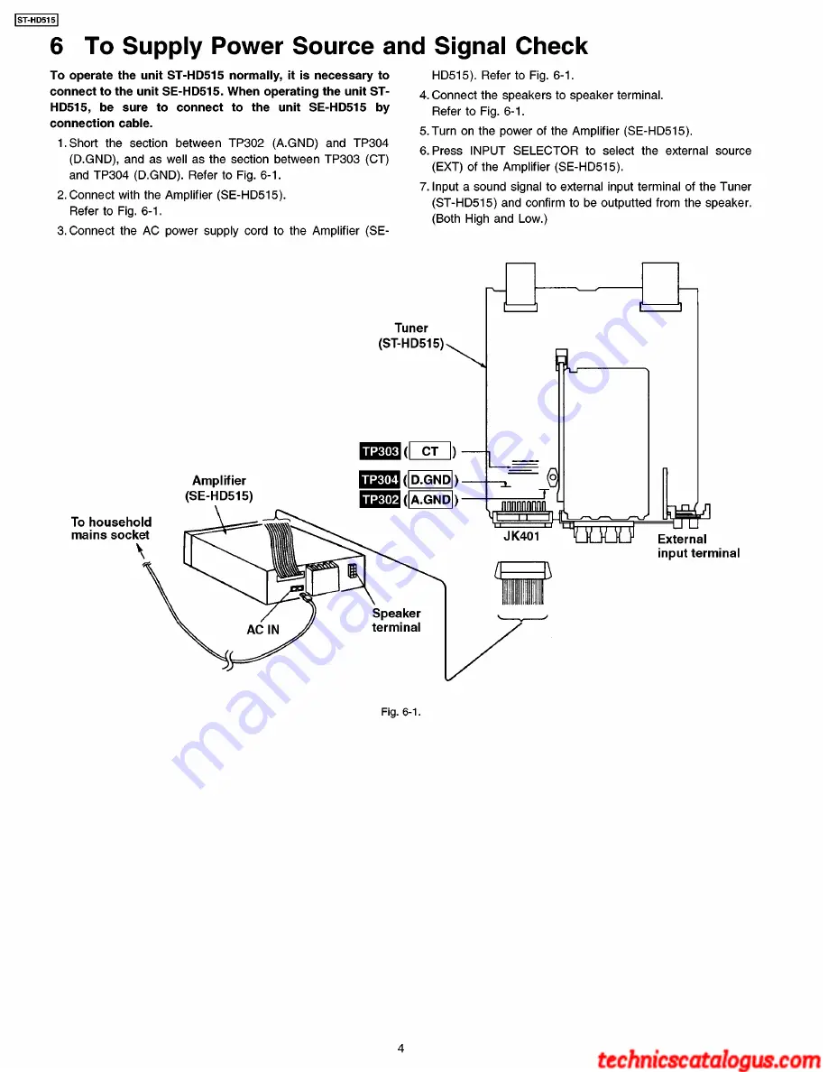 Technics ST-HD515 Service Manual Download Page 4