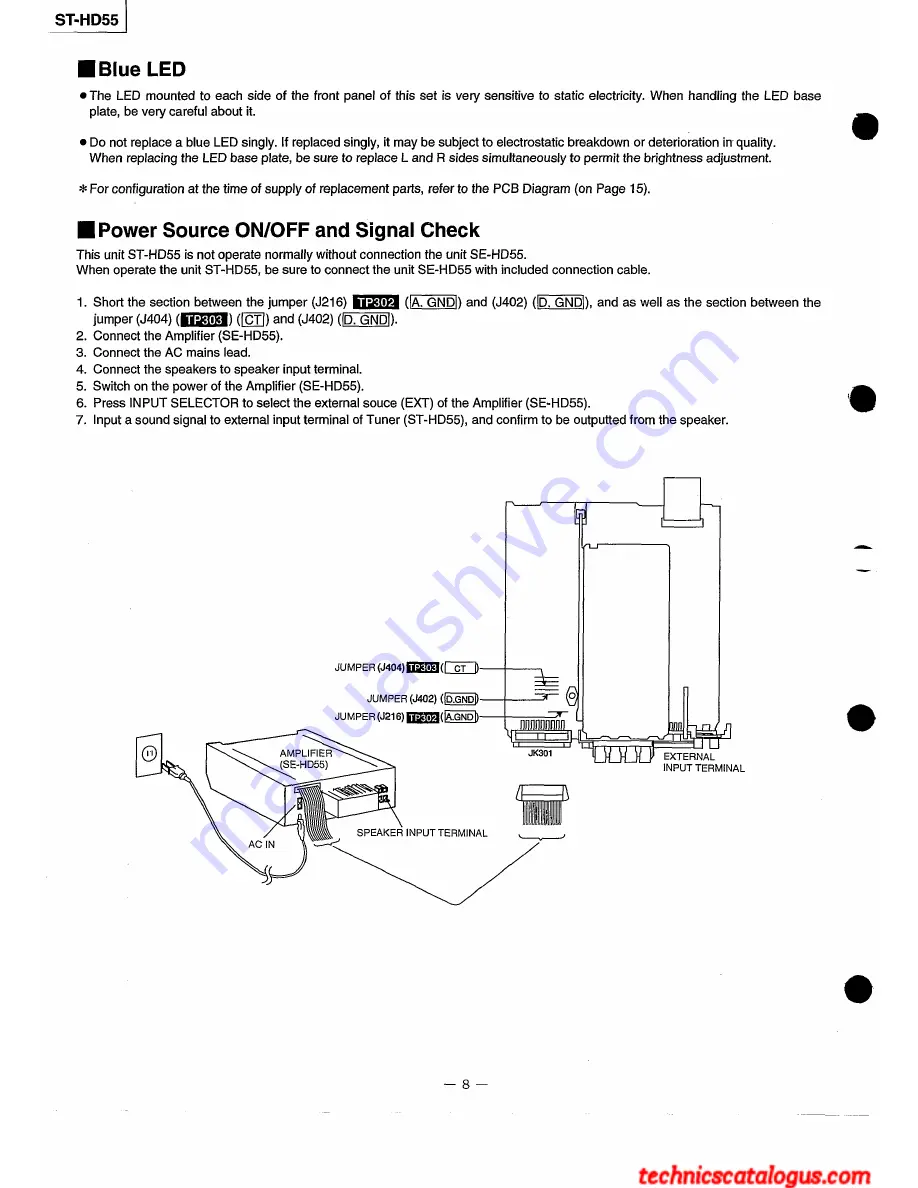 Technics ST-HD55 Service Manual Download Page 3