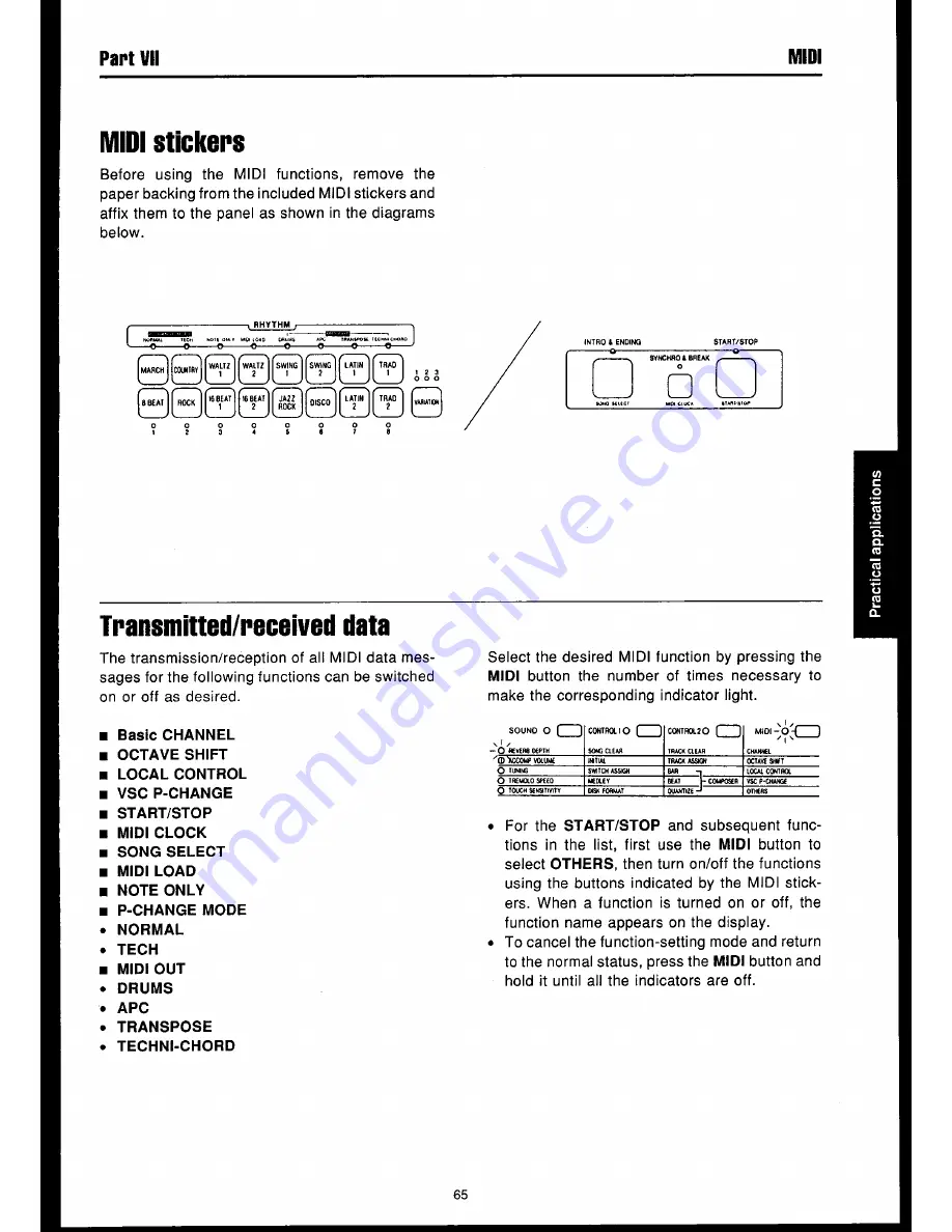 Technics SX-GN6 Owner'S Manual Download Page 67